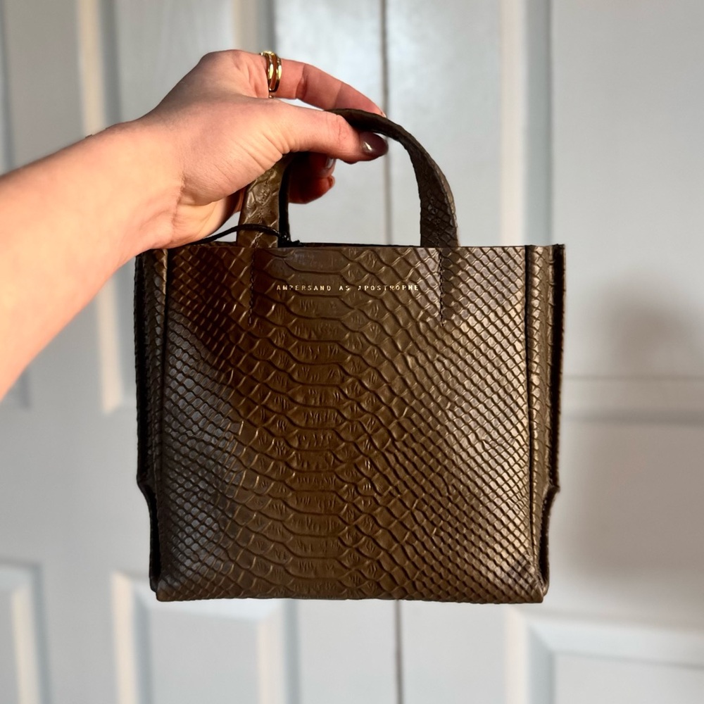 NWT Ampersand As Apostrophe Micro Tote – New Earth Python $473 MSRP (Rare) - Picture 7 of 13
